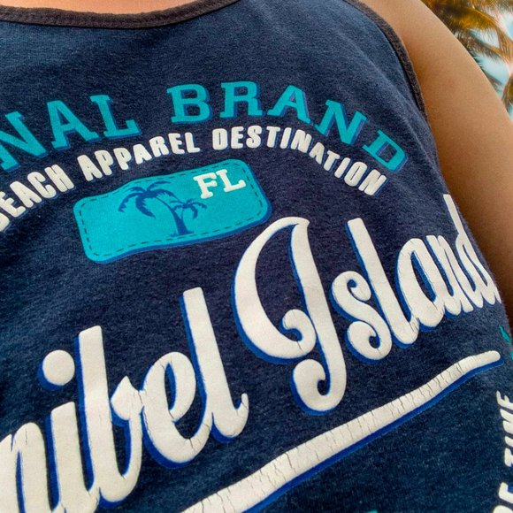 Trendy "U.S. Apparel" Navy Blue Tank Top, Mens, Medium - Picture 4 of 4